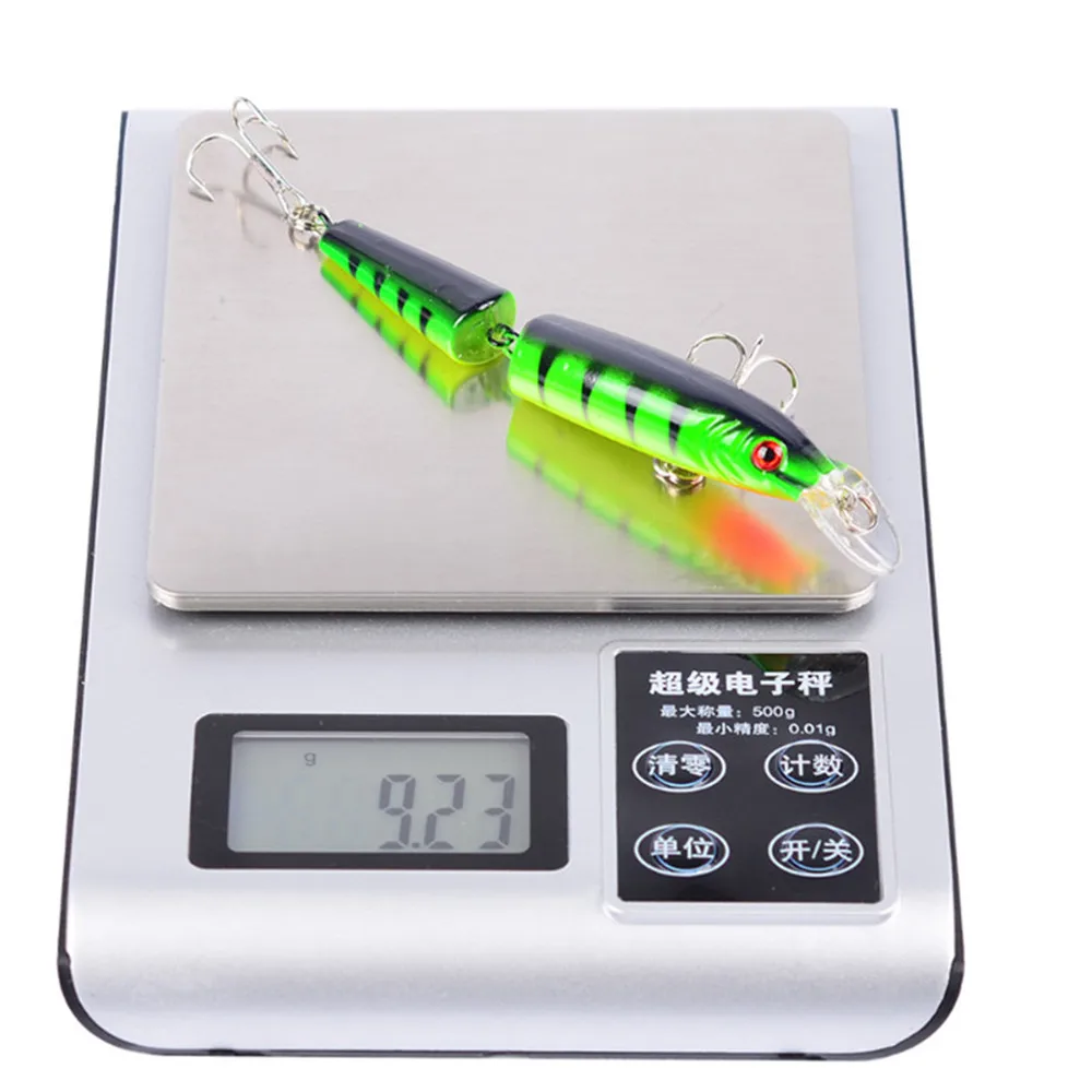 FISHINAPOT-señuelo de Pesca de pececillos, cebo duro curvo de múltiples secciones, Wobblers, aparejos de Pesca de carpa, 1 unidad, 105mm, 9g - imagen 5