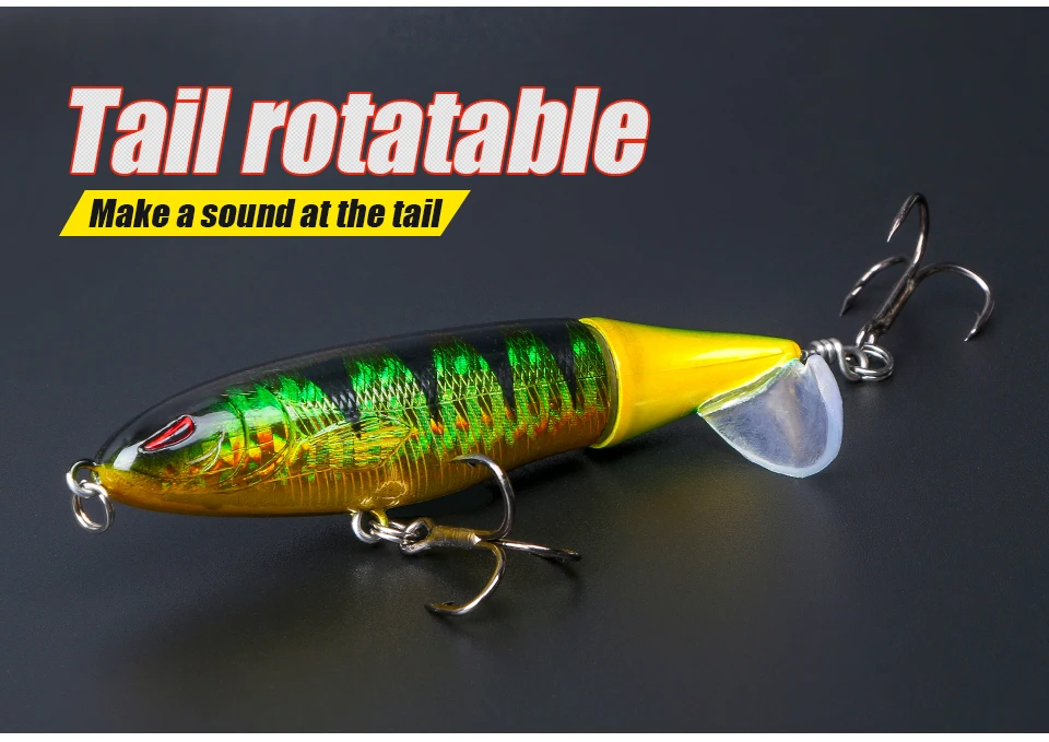 Cola rotatable mejorar su experiencia de pesca con una cola giratoria vibrante