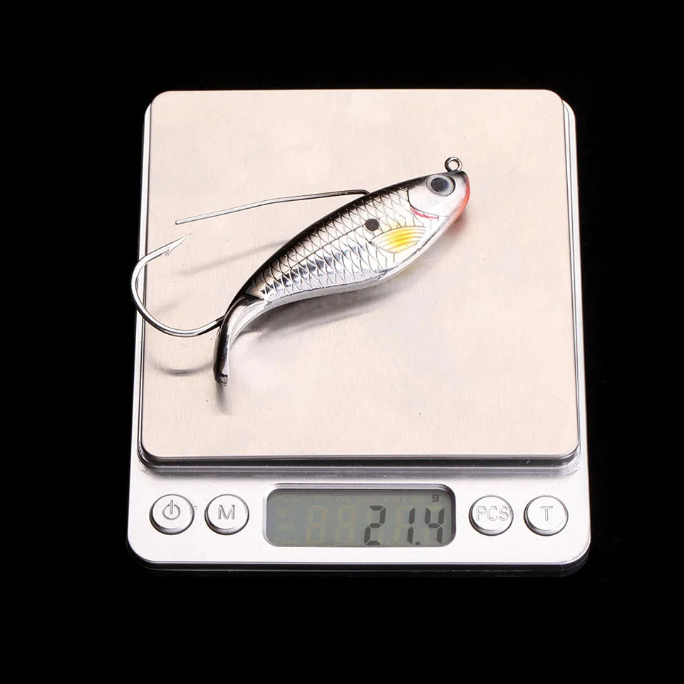 WALK FISH-SEÑUELOS duros artificiales, anzuelos de 1 pieza, 8cm, 21,4g, VIB, anzuelo único, cuerpo láser, aparejos de pesca realistas - imagen 3