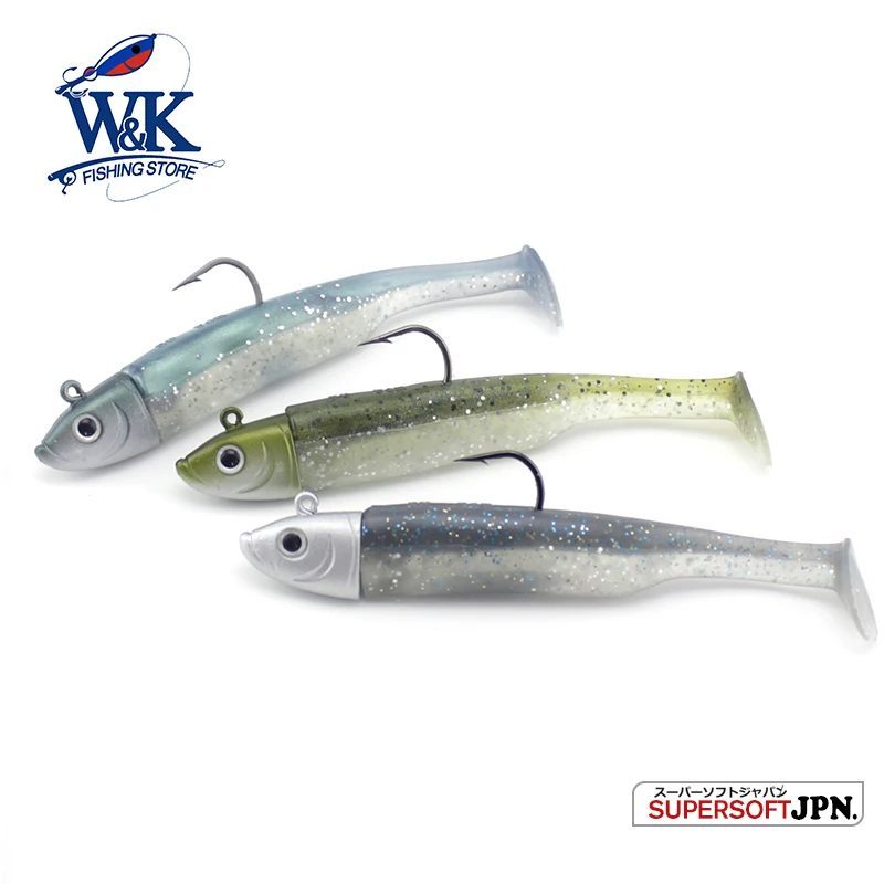 Juego de 2 cebos de pesca de agua salada en 30g, 11,5 cm, señuelo suave con cola de paleta para pez roca, atún, pez plano, puntas de pez grande, Señuelos de Pesca - imagen 5