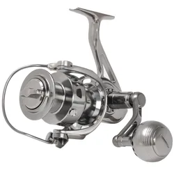 Carrete de pesca giratorio de METAL, accesorio PREMIUM, 3000, 4000, 5000, 6000, potente, largo, para juego grande, pesca en agua salada y en aguas profundas