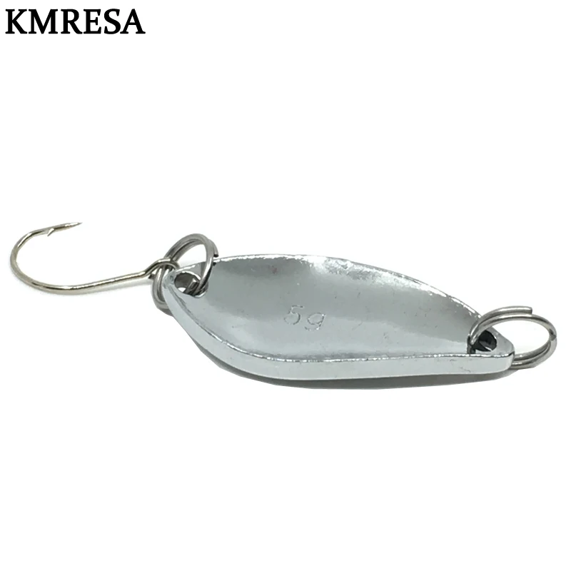 Señuelo de cuchara de Metal, cebo duro de Pesca, aparejos de Pesca Wobbler Isca Artificial, 2,5g, 3,5g, 5g, 1 ud. - imagen 4