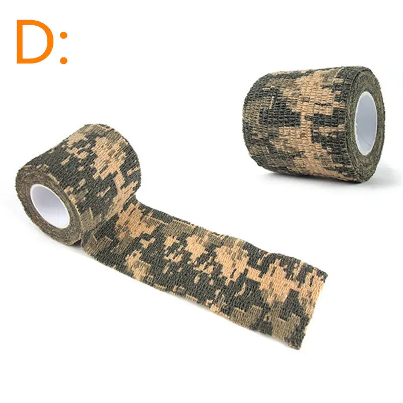 Cinta de camuflaje para caza al aire libre, herramienta de tiro de camuflaje, envoltura impermeable, accesorios duraderos, 5cm x 4,5 m, 1 ud. - imagen 5