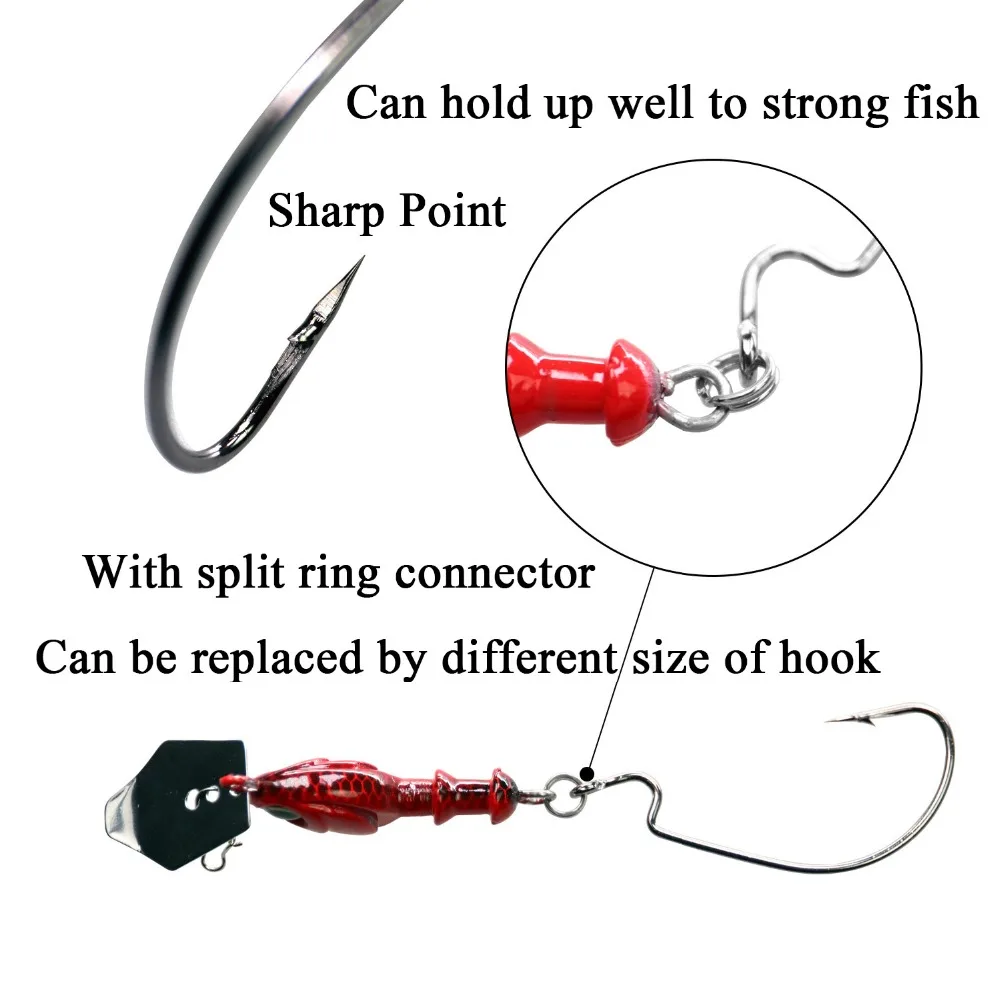 Señuelos de Pesca de lubina, cebo para agua salada y dulce, VIB, Crankbait, Spinnerbait, 18g, 1 ud. - imagen 5