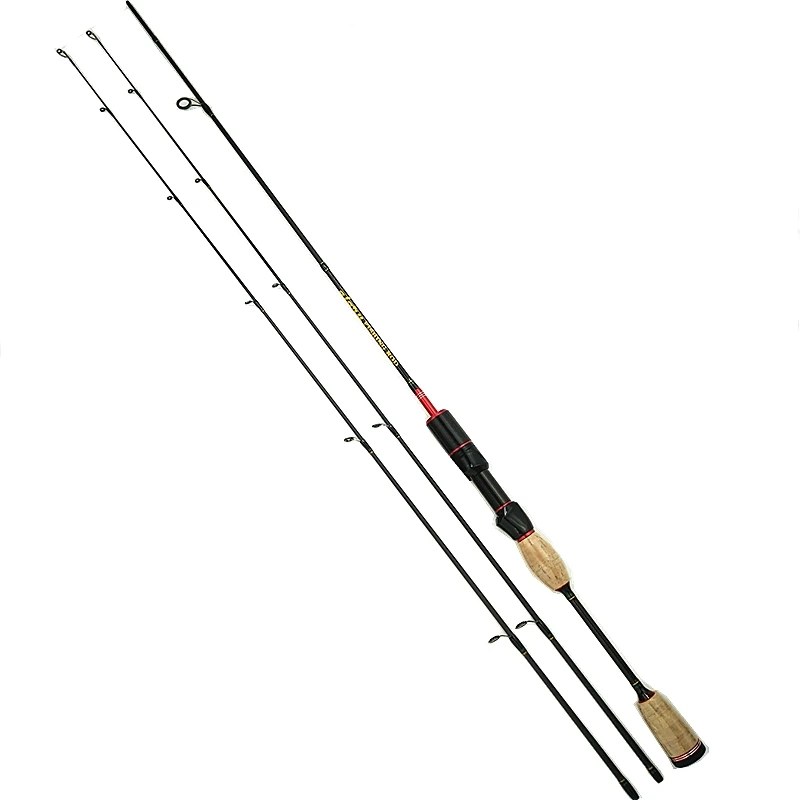 Caña de pescar Fire Maple 602UL power, 1,8 m, 5,9 pies, cañas giratorias finas, súper ligeras, Rojas, peso de 90g, carbono, 2 secciones, 2 puntas - imagen 5