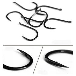 Gamakatsu Anzuelos de Púas Negras - Acero Alto Carbono para Carpa