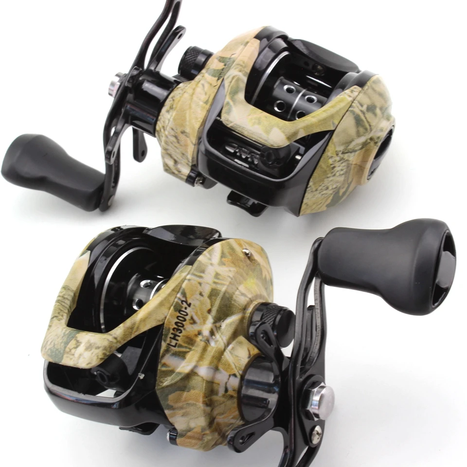 Carrete de pesca Baitcasting 13BB, rueda de pesca, carrete de fundición de camuflaje, aparejos de pesca de viaje - imagen 5