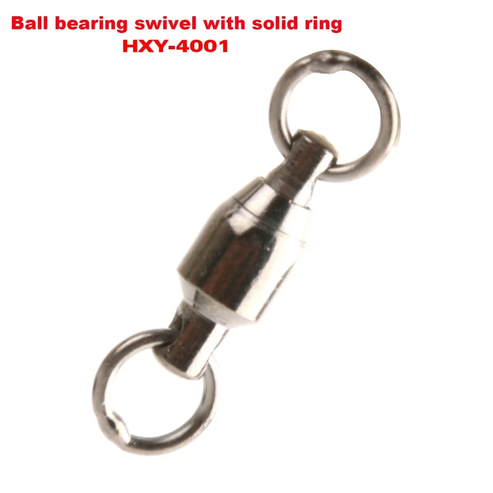 Maximumcatch 3 tamaños 60 uds giratorios de rodamiento de bolas con anillo soldado giratorios de pesca caja de aparejos de pesca - imagen 4