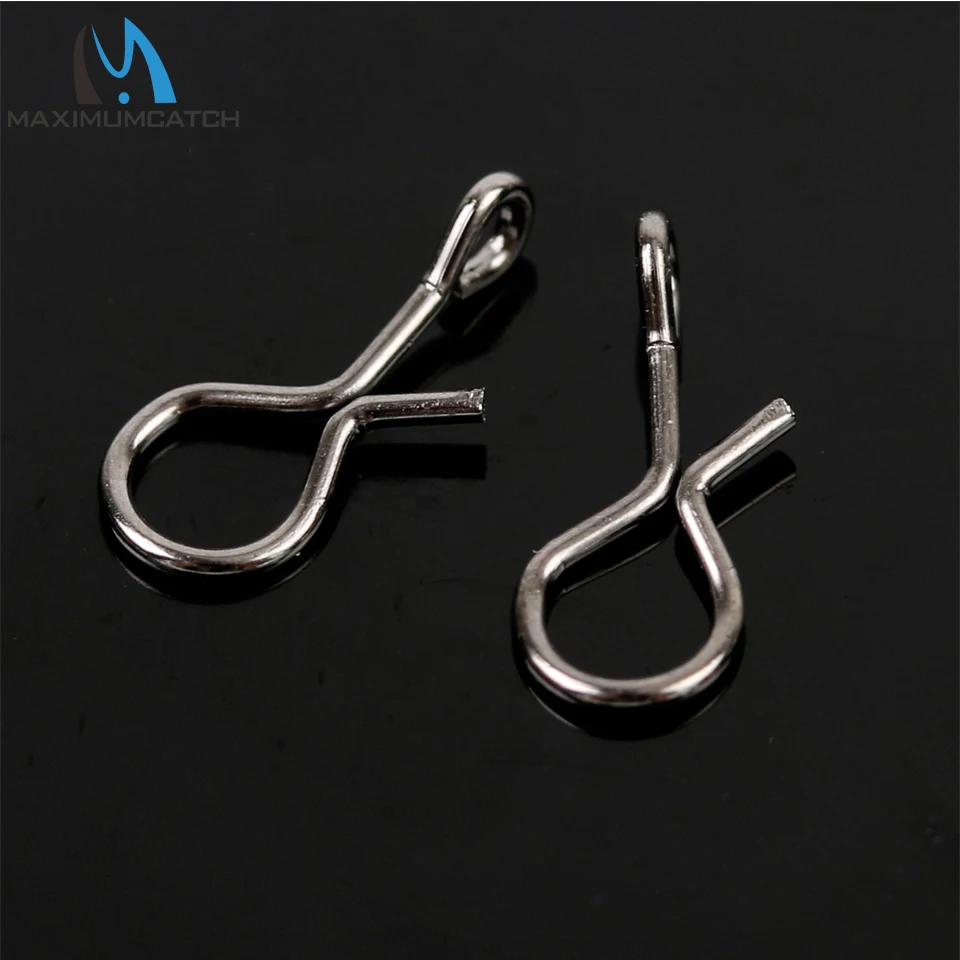 Maximumcatch 50 ganchos a presión de cambio rápido - 3 tamaños de acero al carbono para señuelos/mouches/aparejos - imagen 5