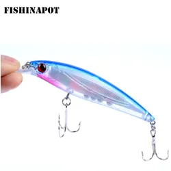 FISHINAPOIT-señuelo de pesca de pececillos, anzuelos triples de 11CM y 14G, Crankbait Artificial, cebo duro japonés, 1 unidad