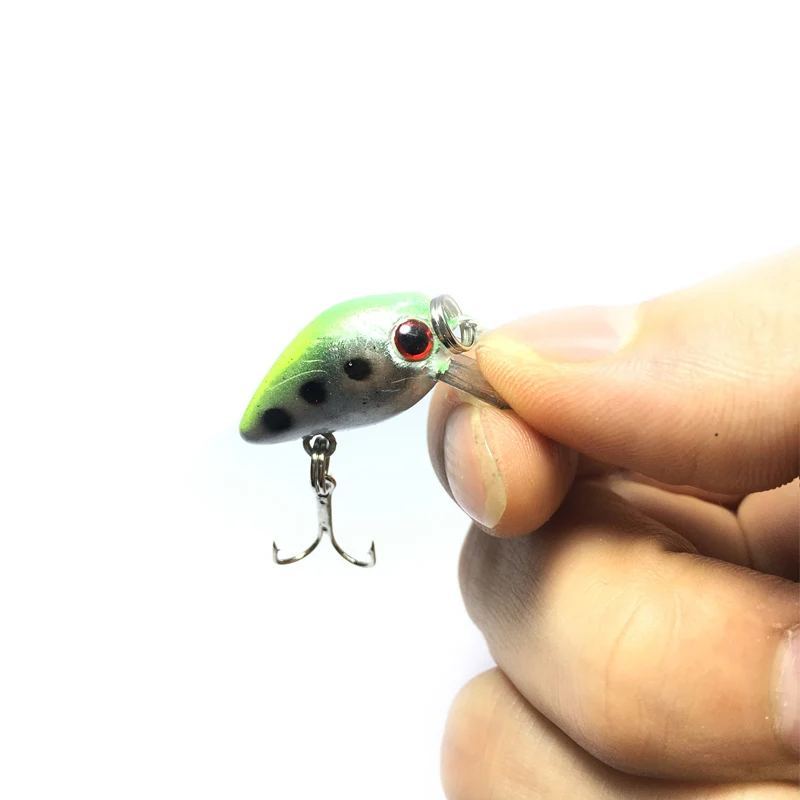 1 Uds 2,6 cm 1,7g Mini pececillo natación duro Crankbait topwater Señuelos de Pesca Wobblers realistas Peche Isca cebo Artificial aparejos - imagen 4