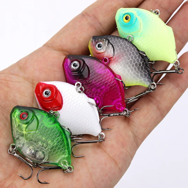 Pesca Plaice VIB señuelo 4,5 cm/9g cebo duro señuelos artificiales pescado plano vibración hundimiento Wobbler bolas de acero ruidosas 1 pieza venta - imagen 2