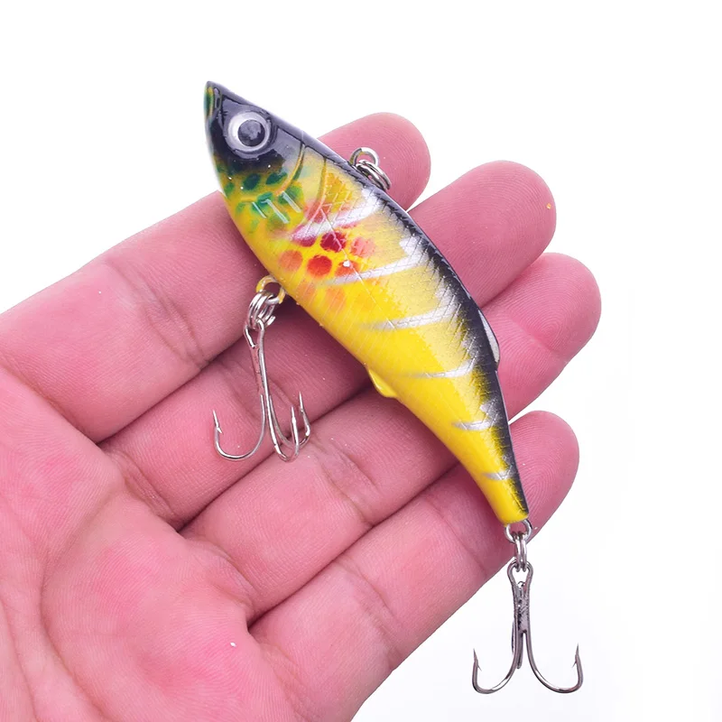 Señuelo de pesca VIB que se hunde, 1 unidad, 7,5 cm, 9,5g, Wobbler, vibrador Artificial de invierno, cebo para lubina, sonajero, aparejos - imagen 5