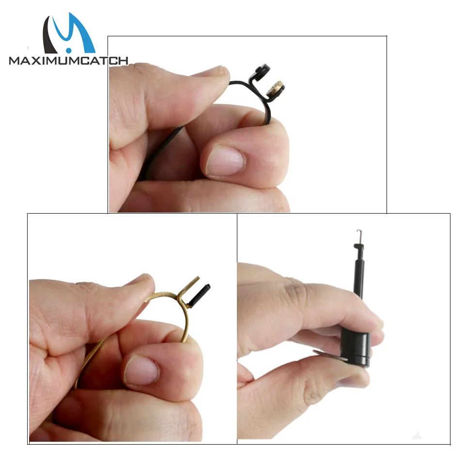 Maximumcatch-Alicates Hackle de acero inoxidable y latón, herramienta para atar moscas, antideslizantes, accesorios de pesca - imagen 5