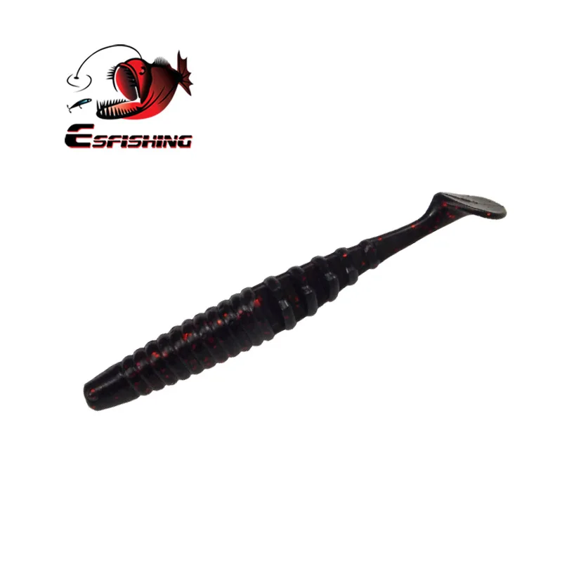 KESFISHING-cebos artificiales de silicona para Pesca, cebos blandos para lubina, sábalo, inyección de aroma y sales, 2,8" - imagen 2