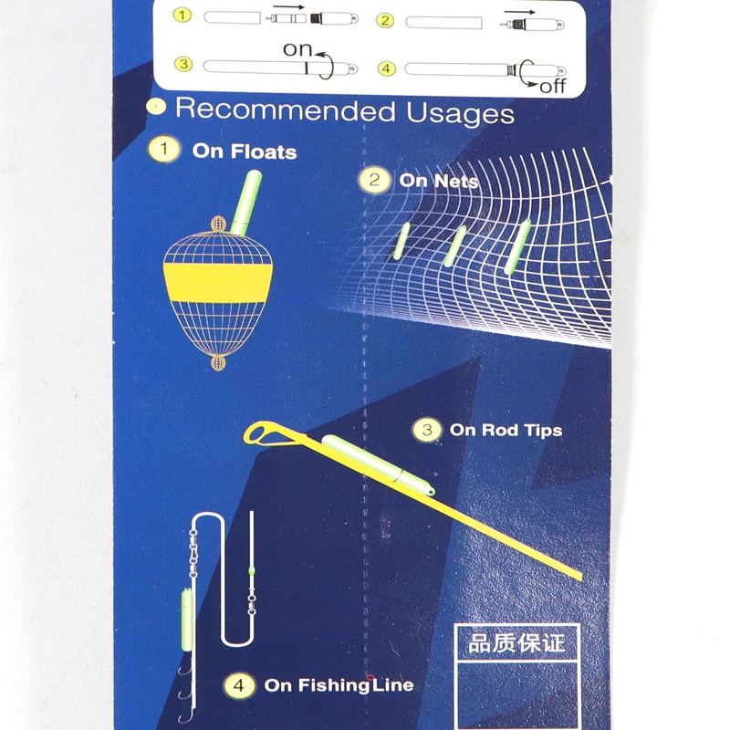 Flotador electrónico luminoso multifunción, palo brillante a prueba de agua para pesca, 10 piezas, nuevo diseño - imagen 4