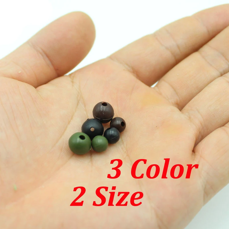 Cuentas de choque de goma para pesca de carpa, aparejo de pesca de carpa, helicóptero d-rig Chod Rig, Terminal de aparejos, herramienta, accesorios de pesca de carpa, 100 Uds. - imagen 4