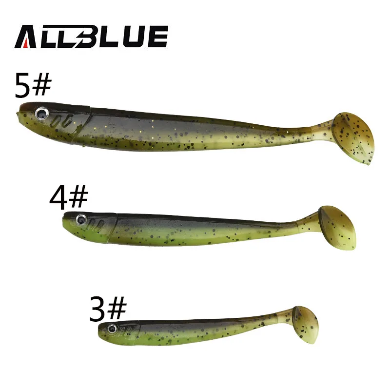 ALLBLUE-SEÑUELOS blandos de gusano vivo, cebo de pesca Artificial, Jig Swim Shad Minnow, aparejos de Pesca, Señuelos de Pesca - imagen 3
