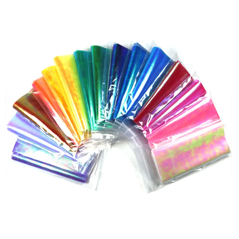 Wifreo-Película Flash holográfica metálica, 15cm x 110cm, parte trasera de malla, duradera, Sabiki, piel de pescado, asistente, gancho, Material de ala, camarón, mosca hacia atrás - imagen 4