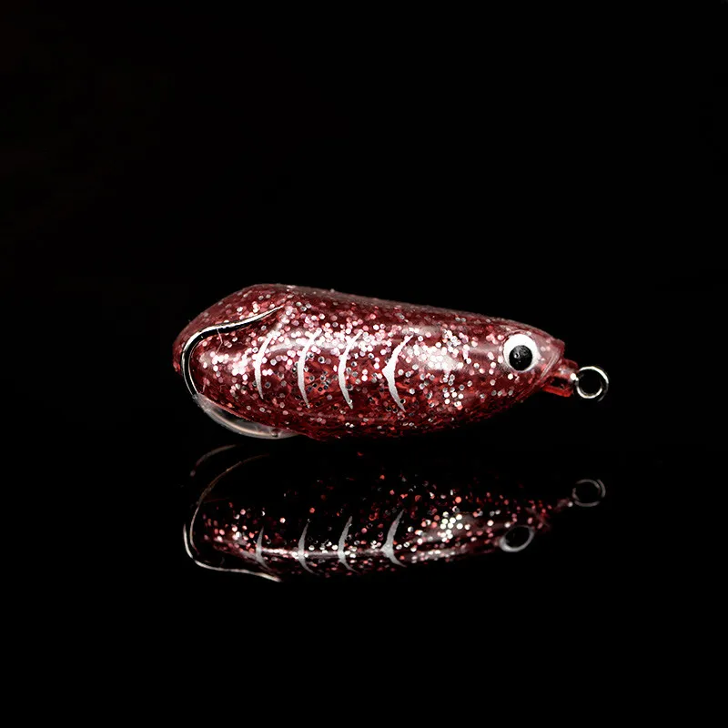 Señuelo Artificial de rana de rábano, anzuelos dobles de calidad, 6,3 cm/16g, lote de cebos blandos, 2 piezas - imagen 3
