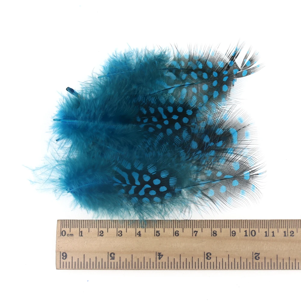 Bimoo-plumas de búho de Guinea y faisán, Material para atar moscas, collares, wingstings y mejillas, 100% Natural, 50 unids/paquete - imagen 2