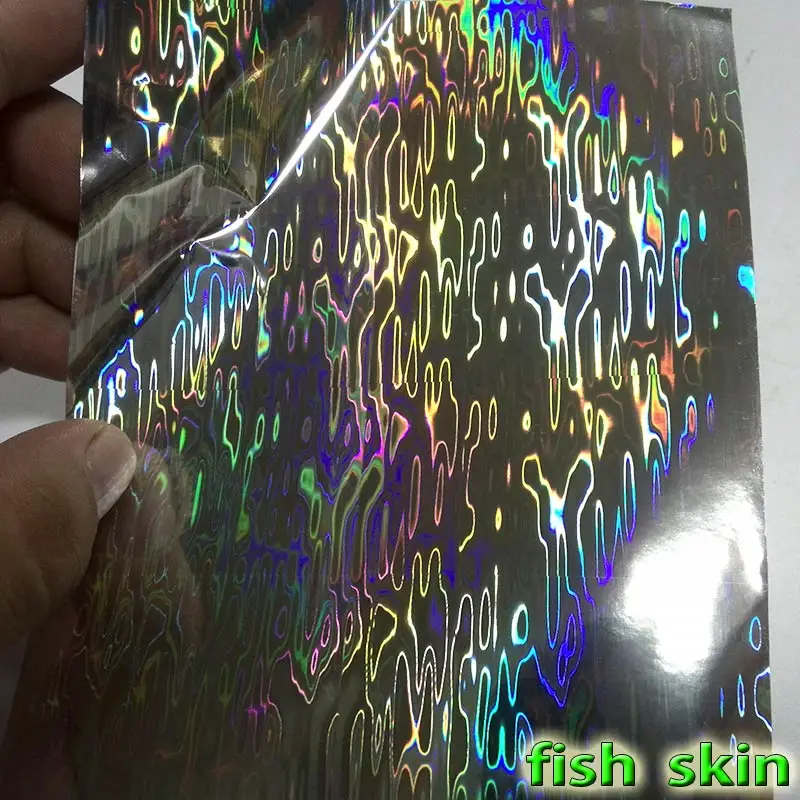 2025 nuevas pegatinas de señuelo JIG DIY, materiales para atar, piel de pescado, pegatina de señuelo caliente, tamaño R89 10CM * 15CM, 10 papeles/lote - imagen 3