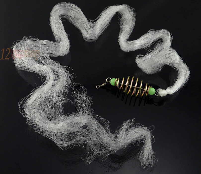 MNFT 6 unids/lote, nuevo diseño, aparejo de red de pesca con jaula de cebo de resorte, aparejo de pesca sin anzuelo, señuelo de innovación, aparejos de pesca al por mayor - imagen 3