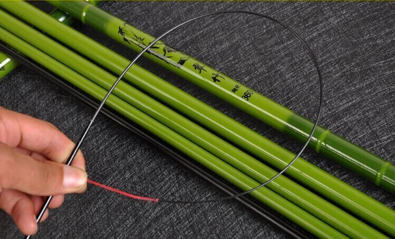 Caña de pescar portátil de 2,7 m, 3,6 m, 4,5 m, 5,4 m, 6,3 m, telescópica FRP, ultraligera, A038 - imagen 5