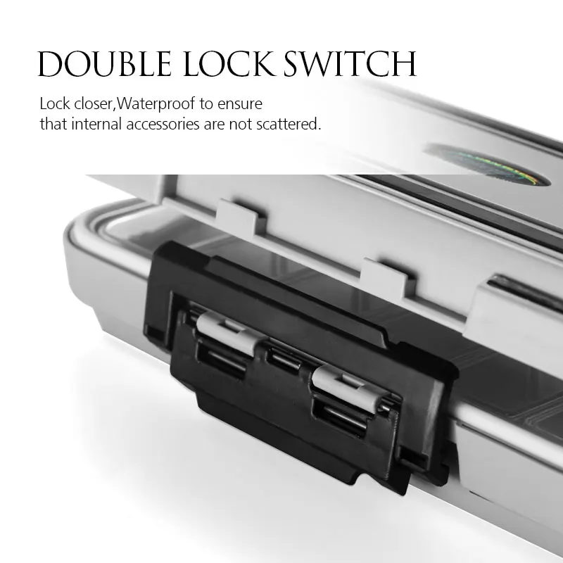 Caja de pesca multifunción resistente al agua, aparejos de pesca portátiles ABS, accesorios, anzuelos, Minnows, herramienta, Spinner, señuelo, cajas de cebo, almacenamiento - imagen 3