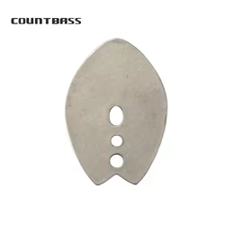 Countbass 50 Uds hoja de plantilla de natación, hoja de Chatterbait de acero inoxidable, plantillas de vibración DIY, señuelo de plantilla de pesca oscilante de fundición