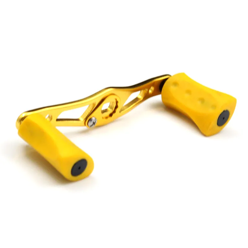 Kawa-mango de carrete de pesca, mango de aleación con perilla de goma para fundición de cebo, agujero de accesorios de 100mm de longitud, 8x5mm, accesorio de pesca artesanal - imagen 4