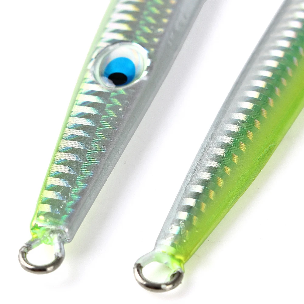 FTK-señuelo de pesca con plantilla de Metal, ojos 3D, cuerpo láser, 150G, 200G, cebo Artificial, Jiging duras, pesca de aguas profundas, 1 Uds. - imagen 4