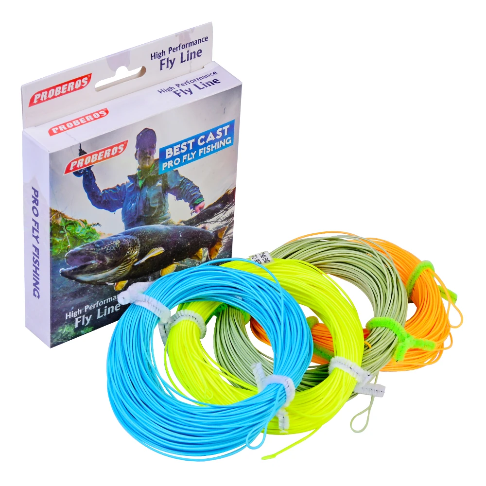 PRO BEROS-Hilo de pescar con mosca flotante, 1 unidad, 4 colores, 100 pies de peso, WF-2F/3F/4F/5F/6F/7F/8F - imagen 4