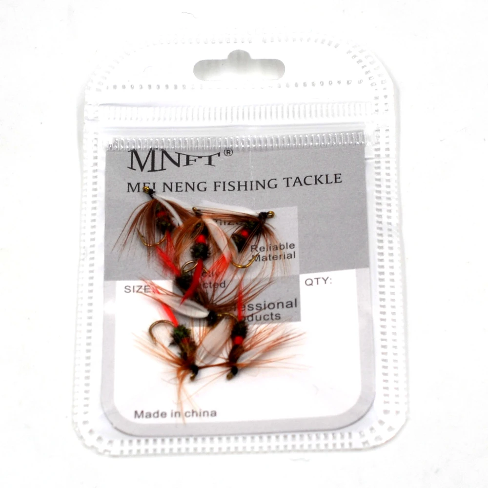 MNFT 6PCS 10 #   Royal Wulff moscas secas para pesca de trucha moscas Coachman pesca mosca aparejos de pesca con mosca al por mayor - imagen 5