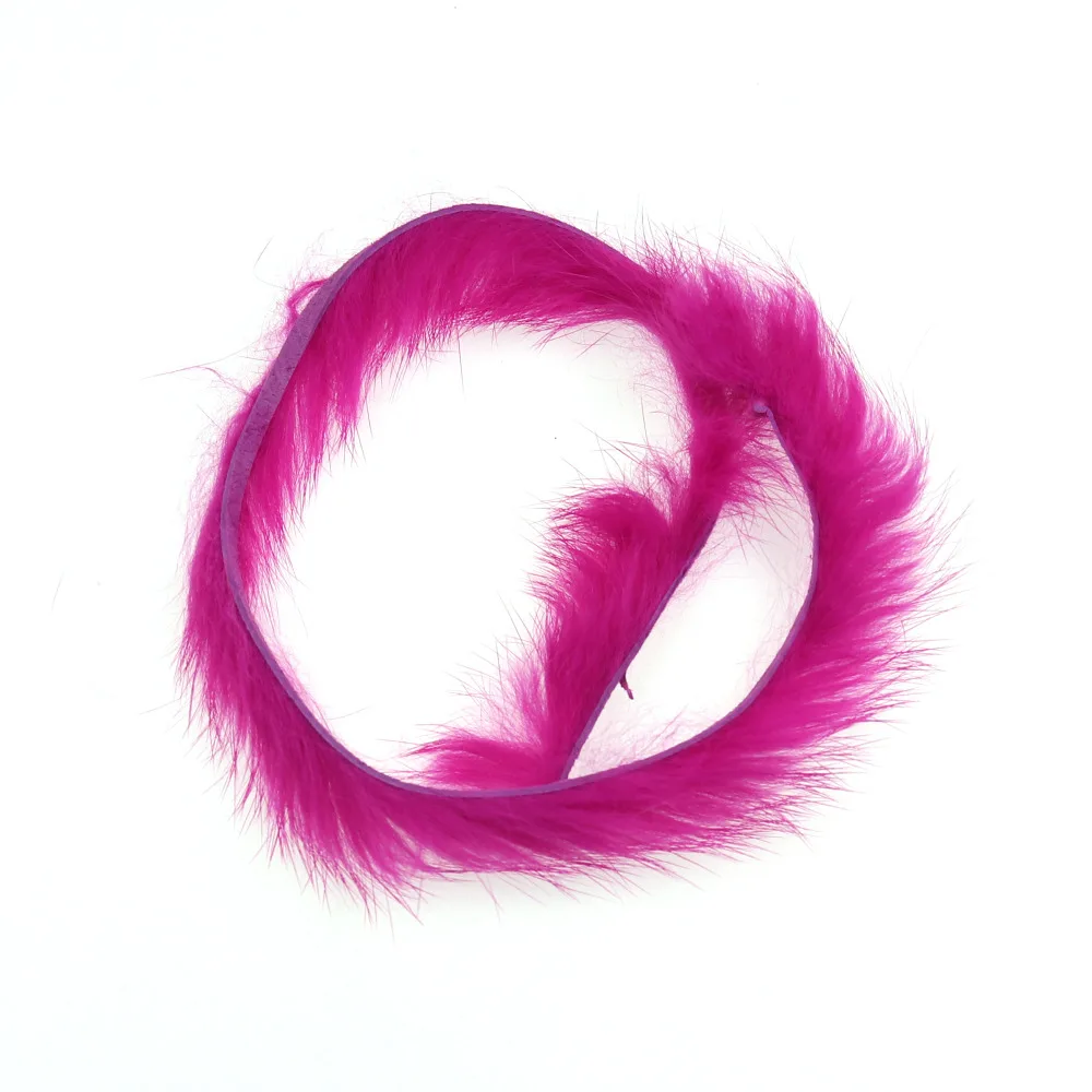 Tiras Zonker angostas de 3mm, 6 piezas, colores surtidos, liebre, conejo, Material para atar moscas, rojo, naranja, amarillo, verde Natural - imagen 5