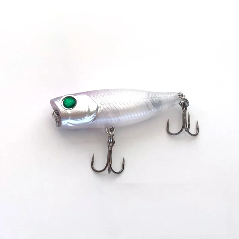 Señuelos de Pesca Popper, cebo duro de 45mm, 3,5g, ojos 3D, Crankbait, Wobblers Isca Poper, aparejos de Pesca japoneses, 1 ud. - imagen 3