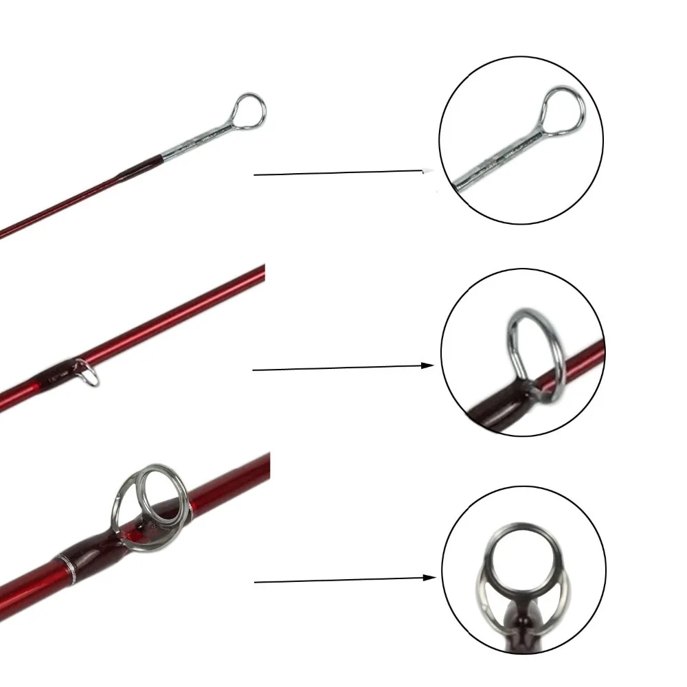 Aventik 6'1'' 6'8'' 7'6'' LW0/1 LW3/4 todos los tiempos fibra de carbono súper ligera cañas de pescar con mosca de agua dulce caña de pescar con mosca de acción rápida - imagen 3