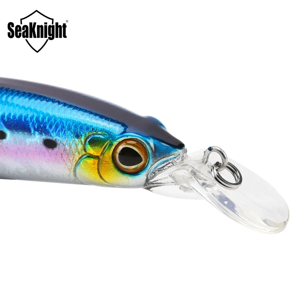 SeaKnight SK023 Minnow 22,5g 125mm 0-1,5 M flotante 1 pieza cebo duro señuelo de pesca ojos 3D señuelo Mionow pesca de agua dulce y salada - imagen 5