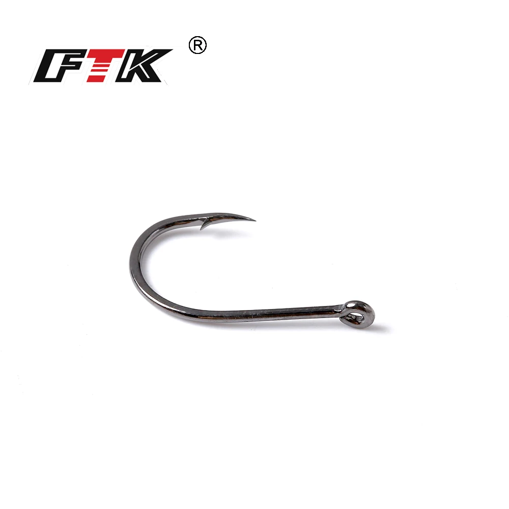 FTK-anzuelos de pesca de carpa, anzuelos de pesca de acero al carbono, anzuelos Anzol, aparejos de pesca, tamaño 3 #-tamaño 12 # - imagen 5