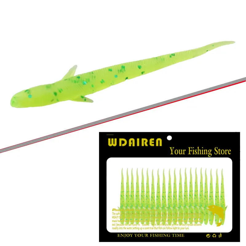 Señuelos blandos de gusano para Pesca, anzuelos blandos artificiales de carpa, 1,3g, 7,5 cm, lote de 20 unidades - imagen 2