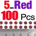 5mm Red 100pcs