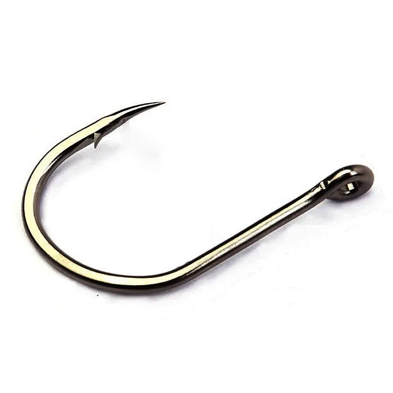 Anzuelos de pesca de acero al carbono con púas, anzuelos de pesca con ojo, anzuelos de agua dulce y salada, venta al por mayor, 200 unidades/lote - imagen 4