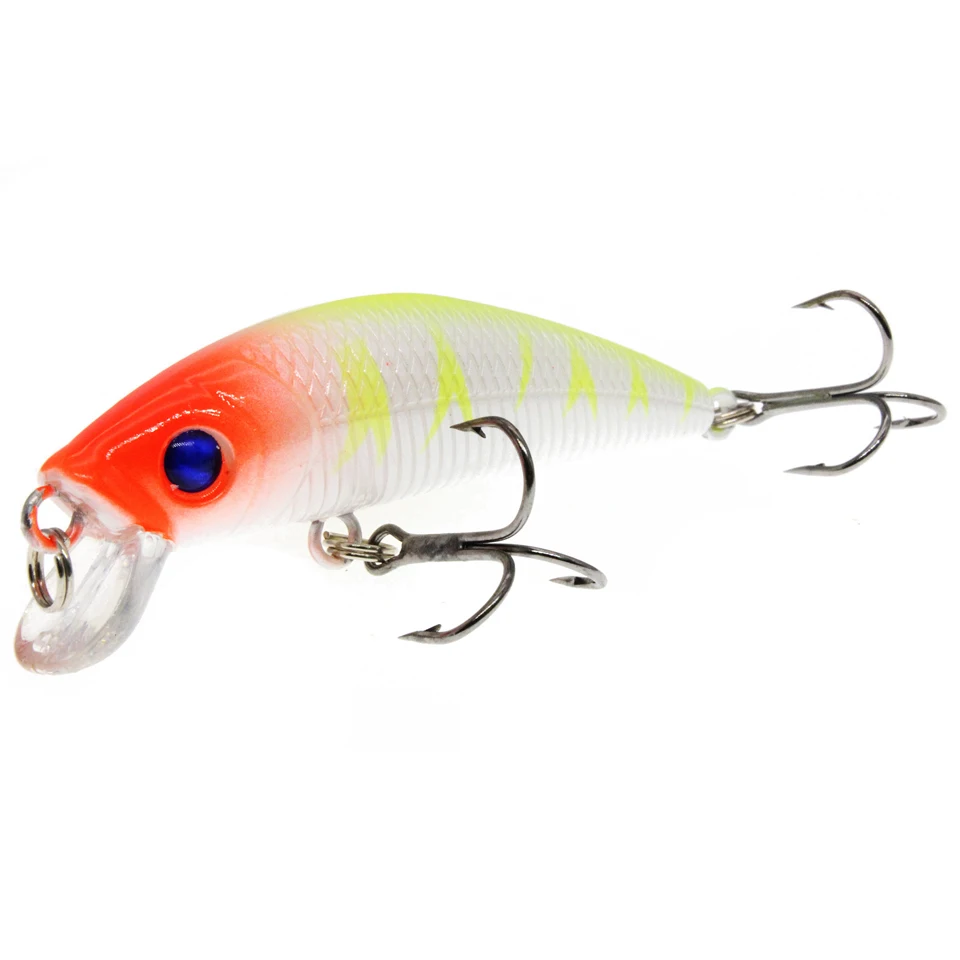 Señuelos de plástico duro para pececillos, cebo Artificial Crankbait, aparejos de Pesca, 7CM/7,6G