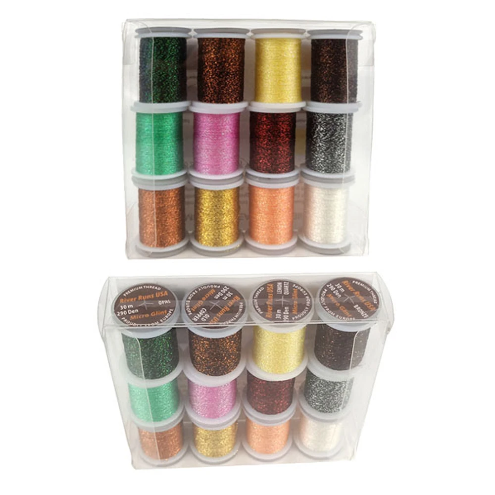 Hilo para atar moscas, microbrillo, hilo para ninfa, oropel plano Holo, hilo fluorescente, Material para atar moscas, para atar zumbadoras, ninfas y moscas secas - imagen 3
