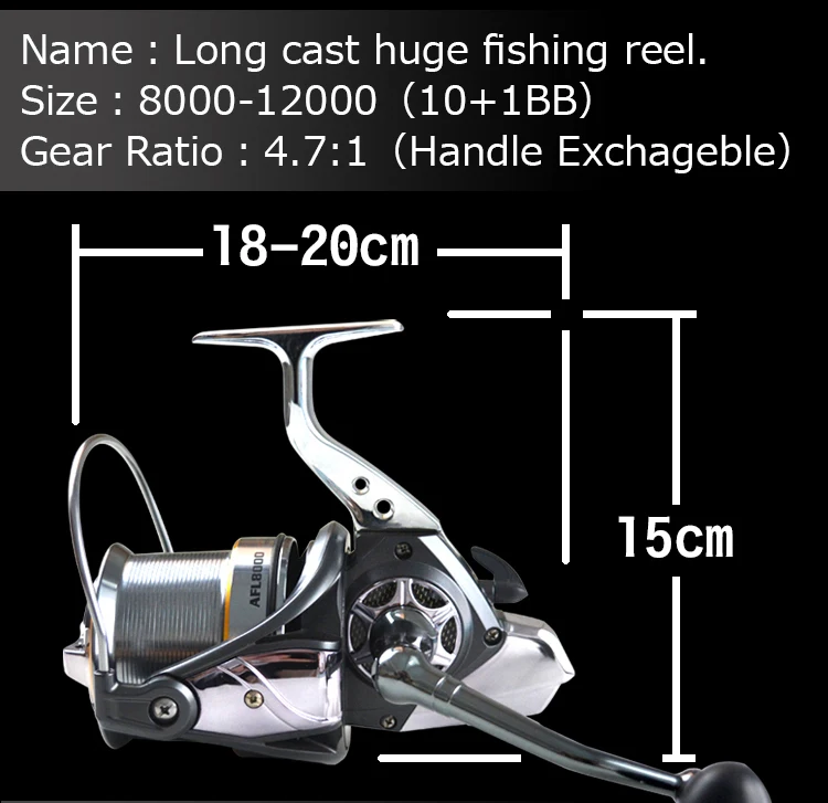 Experimente la emoción de la pesca con nuestro carrete de pesca de fundición larga duradera y versátil