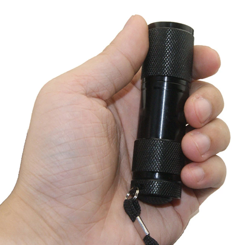 MNFT-Mini lámpara de luz ultravioleta portátil, linterna de 9 LED para atado de moscas, zumbador, ninfa, pegamento UV, curado, fabricación de moscas de pesca - imagen 2