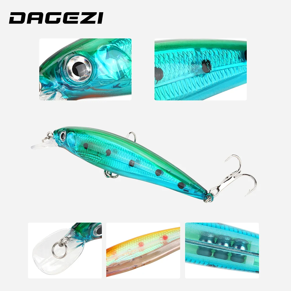 DAGEZI-señuelo duro de pesca para pececillos, cebo Artificial de 11,2 CM/13G, profundidad de buceo, Wobbler, 1 unidad, 0,5-1,5 M - imagen 4