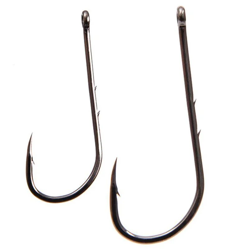 Juego de anzuelos de pesca Baitholder, anzuelo de púas de acero al carbono para señuelo suave, anzuelos de agua dulce y salada para pesca de carpa, 100 Uds. - imagen 2