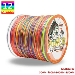 Línea trenzada japonesa 12 hebras Multicolor 35LB-180LB