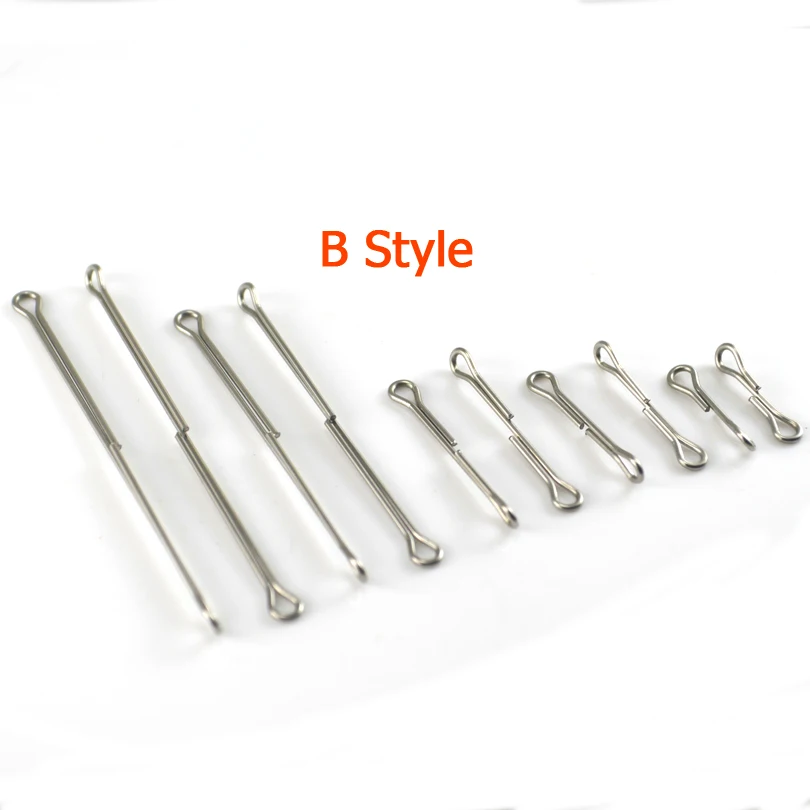 MNFT-calavera de pescado articulada, columna vertebral, SHSNKS, tipo A & B & C, acero inoxidable, vástago Waddington, 15/20/25/35/45/55MM, 120 unidades, venta al por mayor - imagen 3